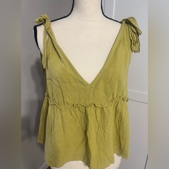 Vici Tops - Vici Sunlit Yellow Tie-Strap Tank Top